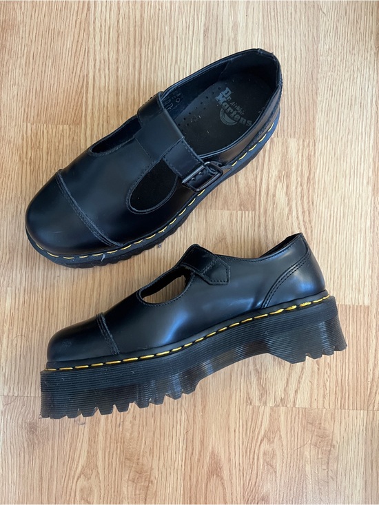 Dr. Martens Shoes - Dr. Martens Black Leather Mary Jane Platform Bethan Shoes Size 9 NWOT